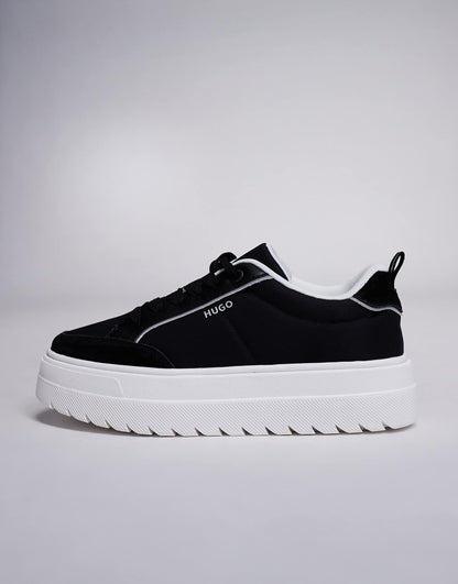 Lyssa Nylon Detail Platform Trainer