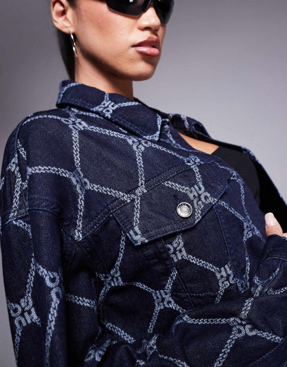 Gisolia Co-Ord Printed Denim Jacket