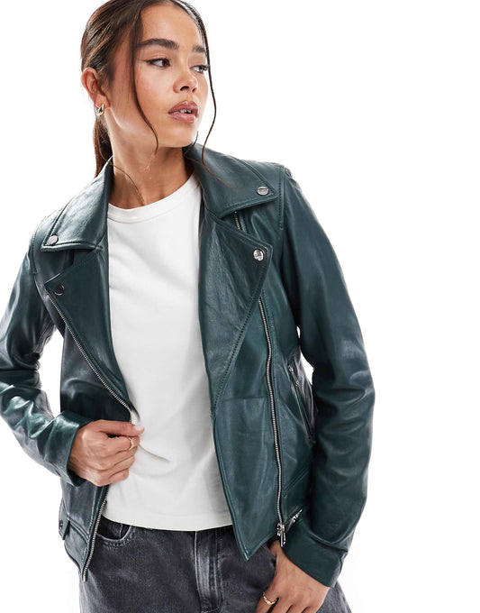 Real Leather Biker Jacket