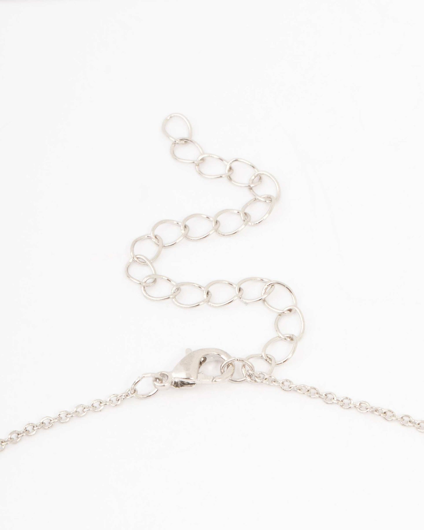 Diamond Simulant Pear Drop Earrings Necklace Set