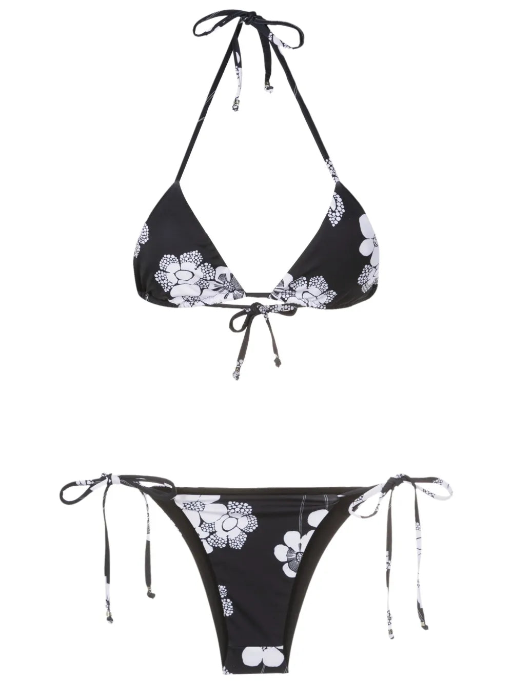 Floral-Print Triangle Bikini