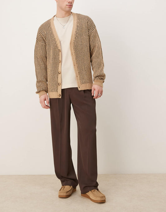 Smart Wide Leg Trousers With Front Pleat