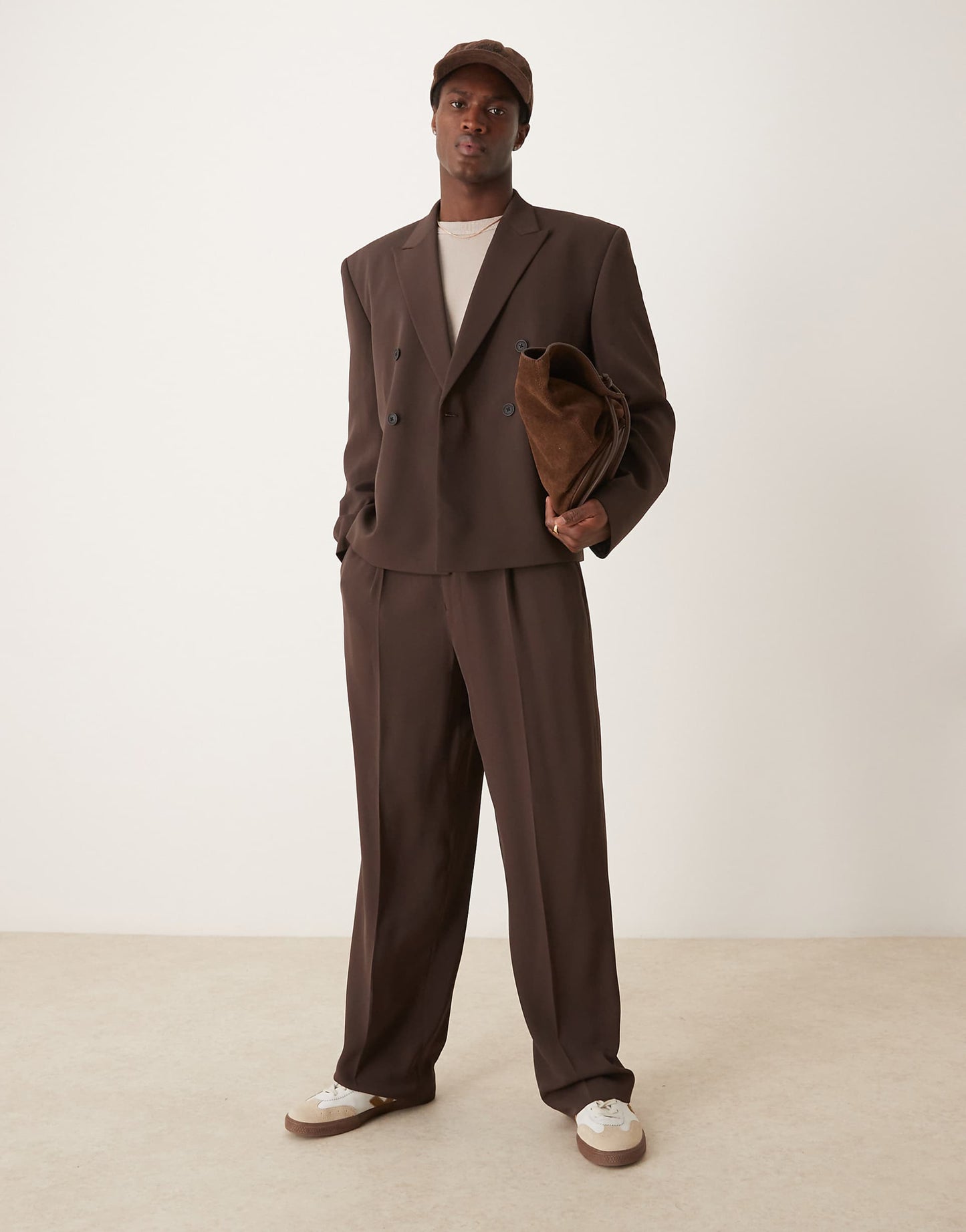 Boxy Cropped Suit Jacket