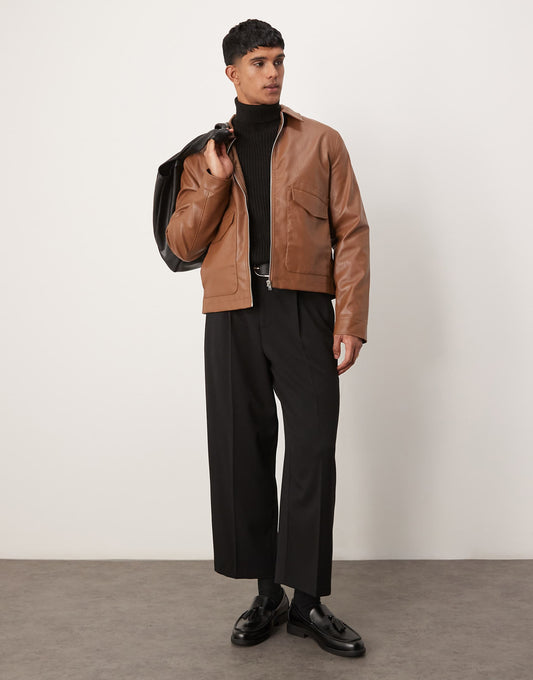 Smart Balloon Crop Trousers