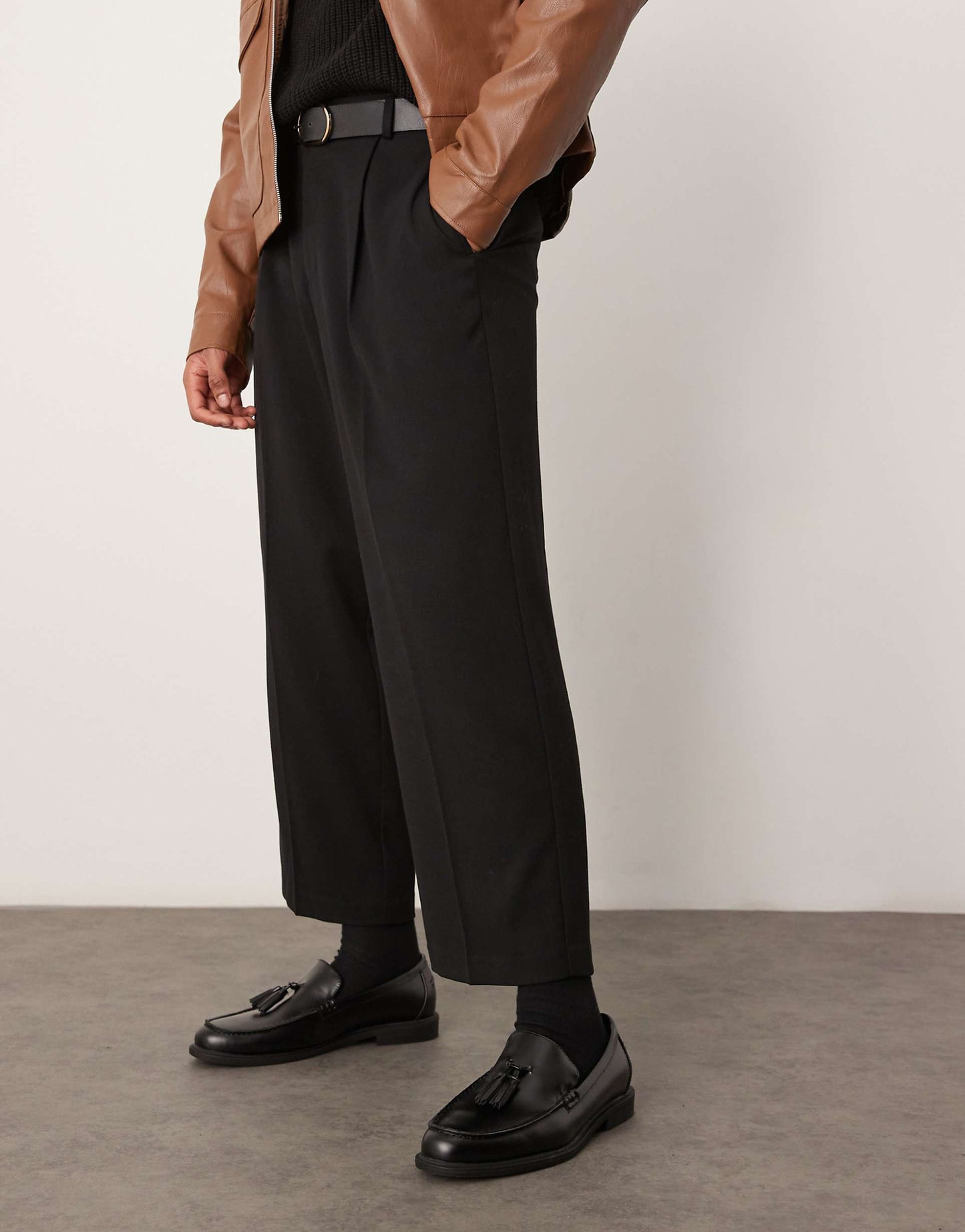 Smart Balloon Crop Trousers