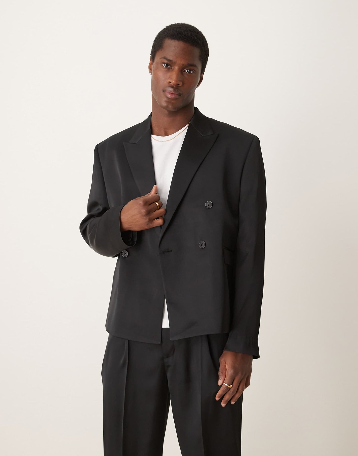 Boxy Cropped Suit Jacket