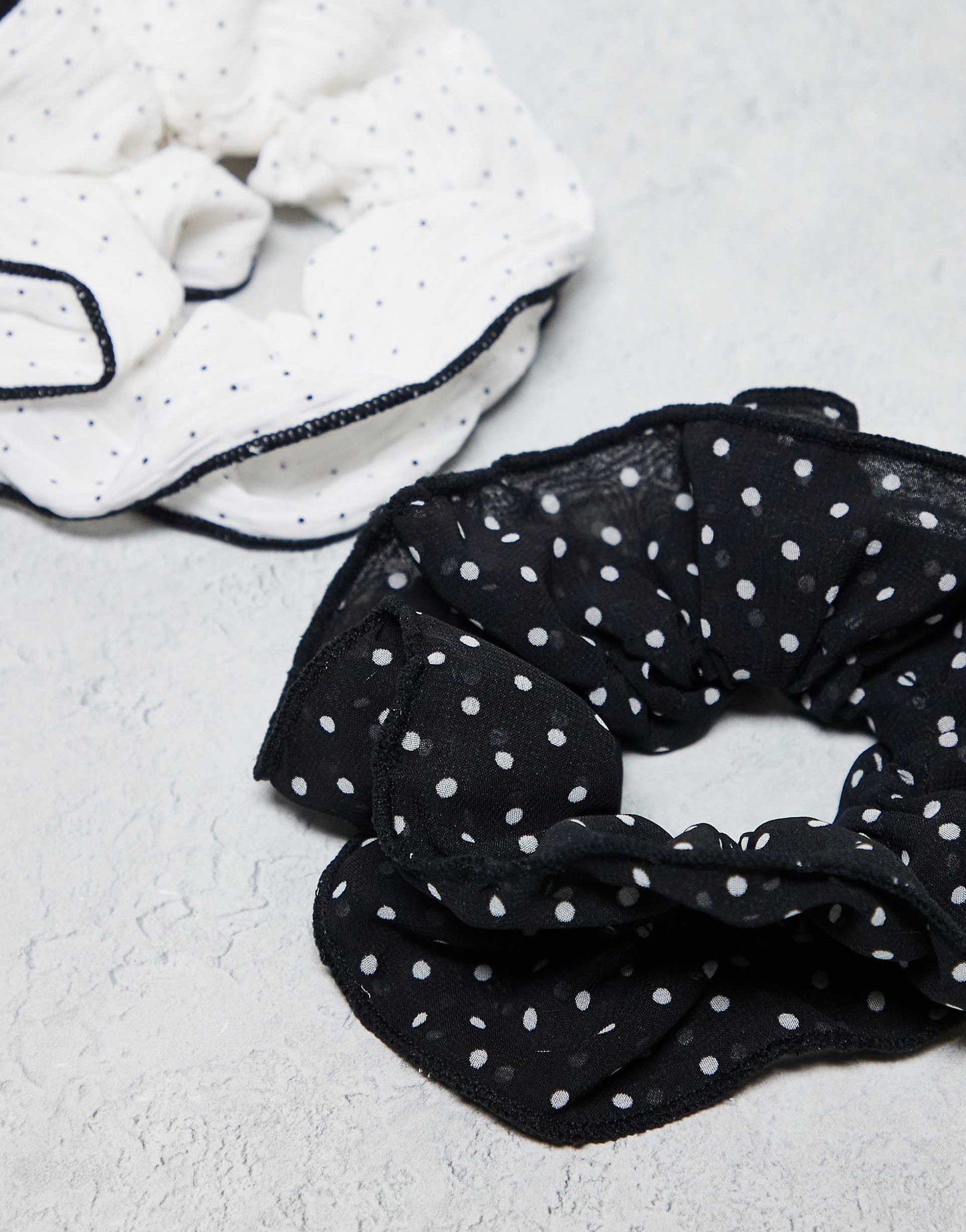 Polka Dot Organza Hair Scrunchie 2 Pack