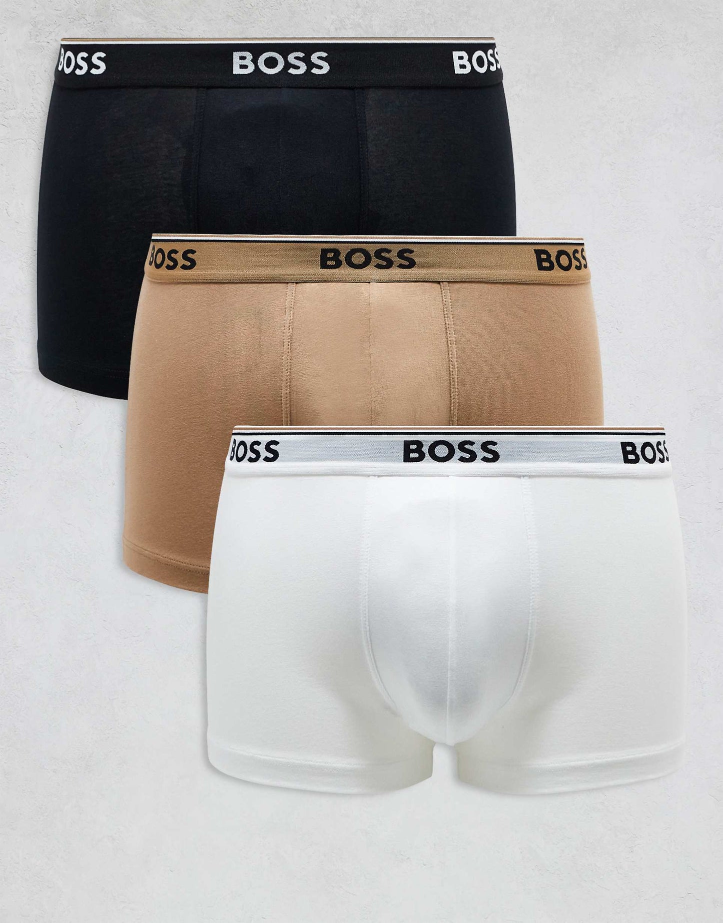 Power 3 Pack Logo Waistband Trunks