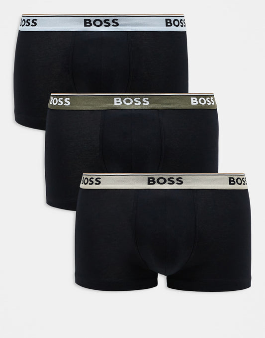 Power 3 Pack Logo Waistband Trunks