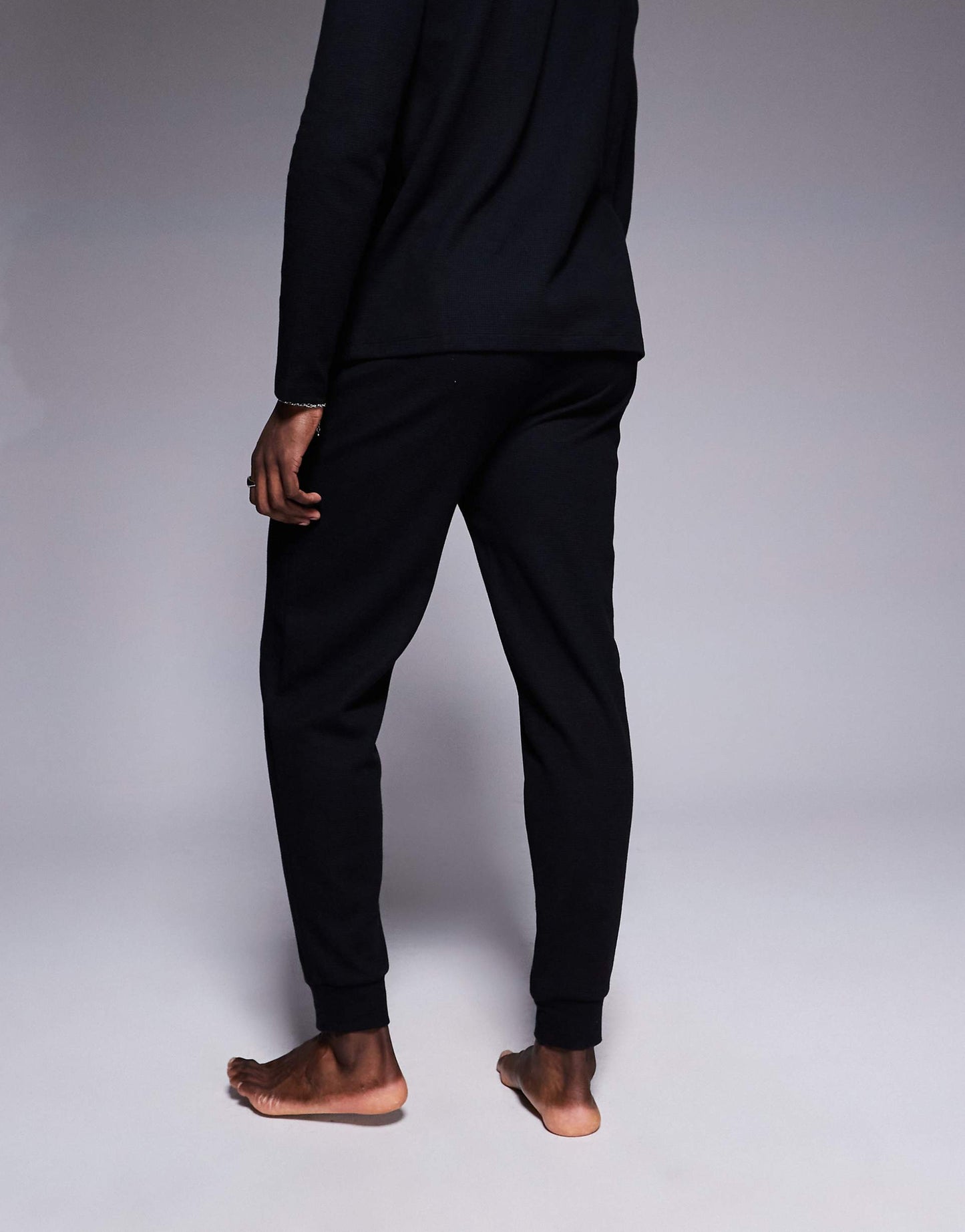 Waffle Logo Cuffed Joggers