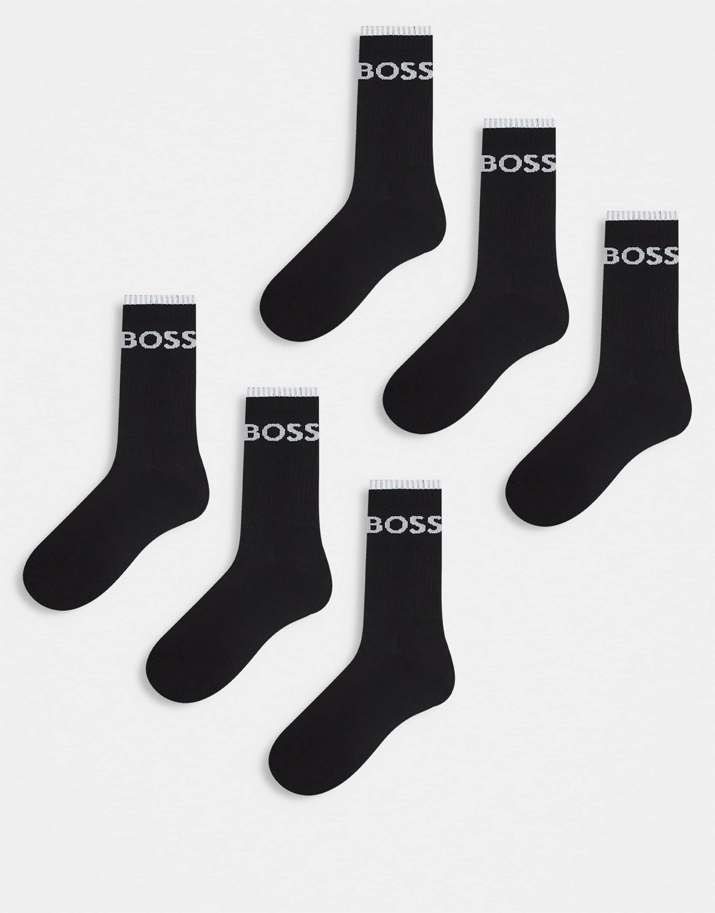 6 Pack Stripe Logo Trainer Socks