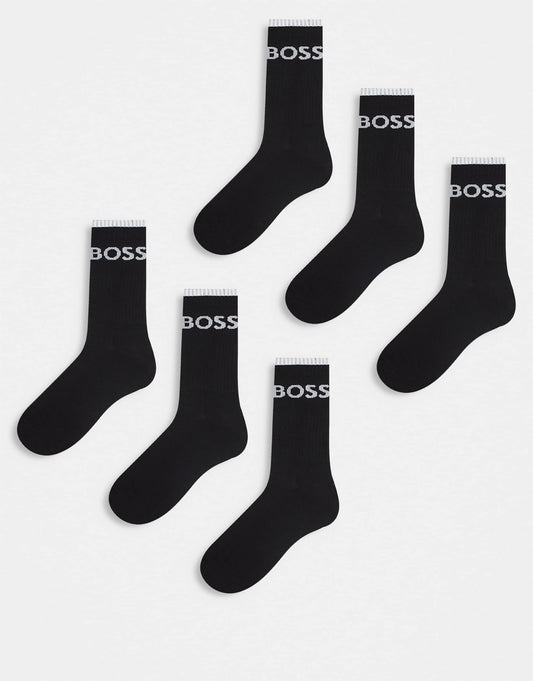 6 Pack Stripe Logo Trainer Socks