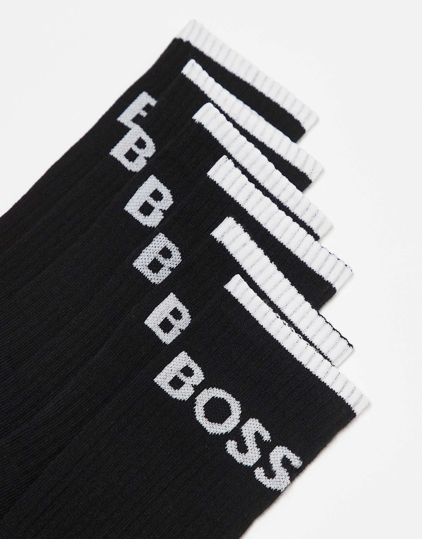 6 Pack Stripe Logo Trainer Socks