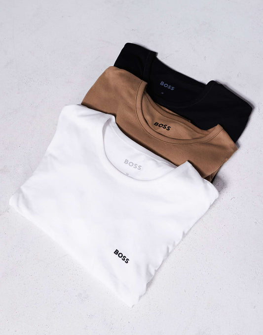 Classic 3 Pack Logo Long Sleeve T-Shirt Regular Fit