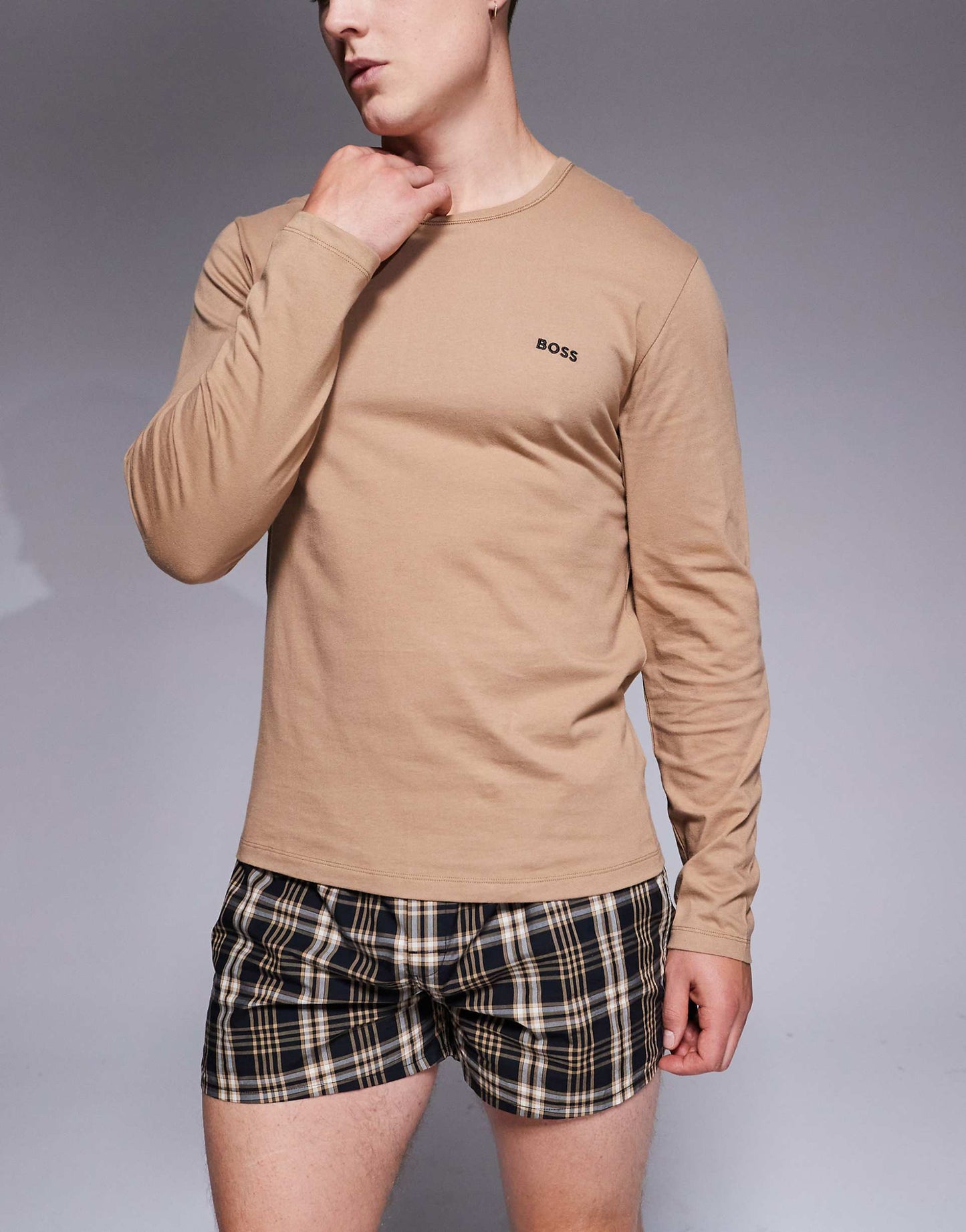 Classic 3 Pack Logo Long Sleeve T-Shirt Regular Fit