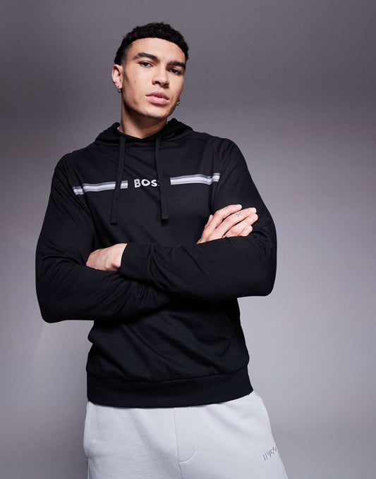 Authentic Stripe Logo Hoodie Regular Fit
