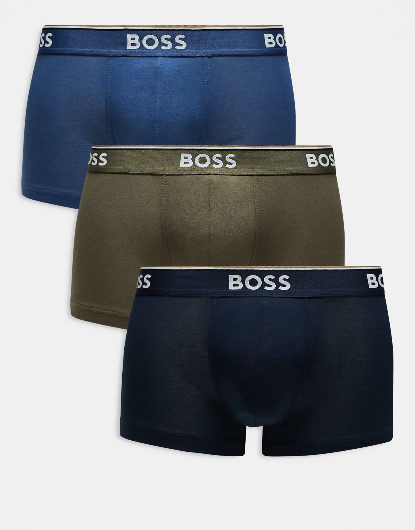 Power 3 Pack Logo Waistband Trunks