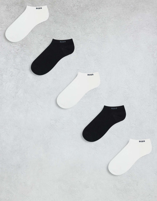 5 Pack Logo Low Trainer Socks