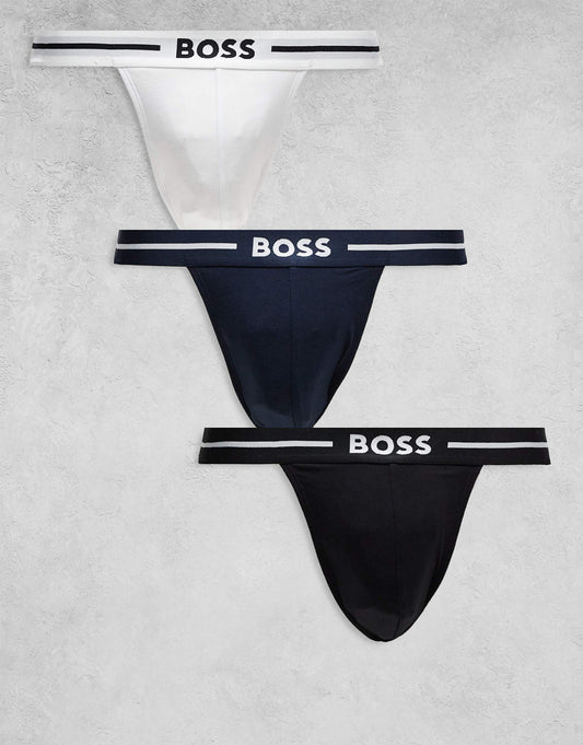 Bold 3 Pack Logo Waistband Jockstraps