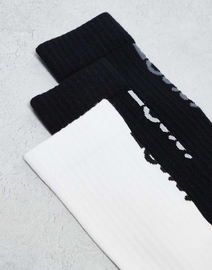 Rib 3 Pack Logo Bambo Mix Socks