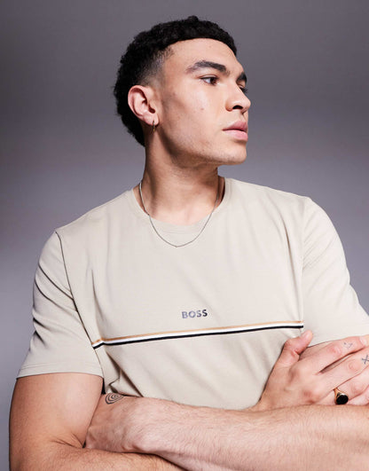 Unique Stripe Logo T-Shirt Regular Fit
