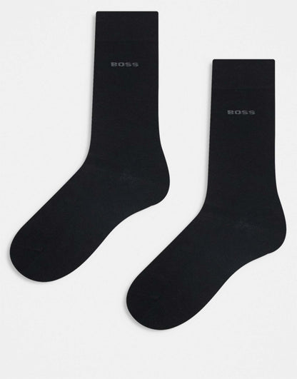 Bamboo Mix 2 Pack Logo Socks