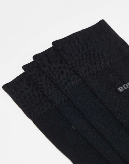 Bamboo Mix 2 Pack Logo Socks