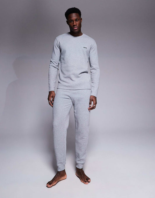 Waffle Logo Cuffed Joggers