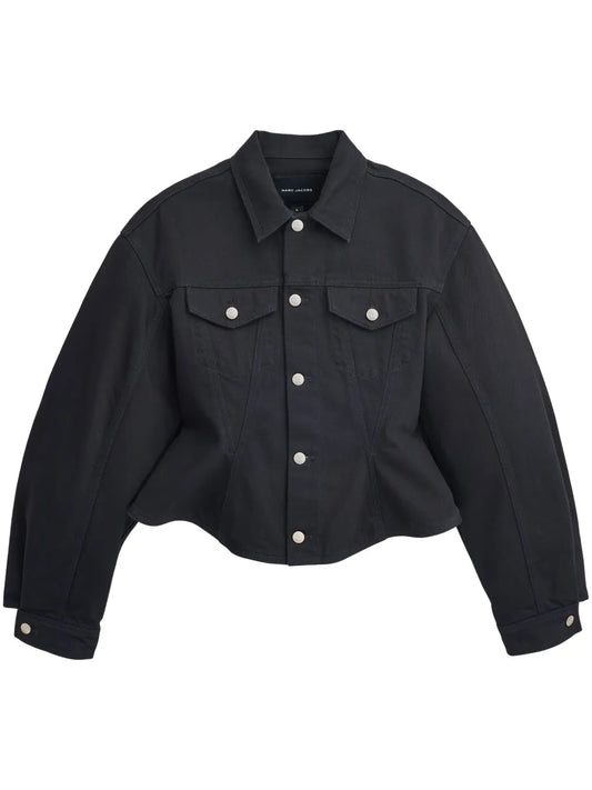 Fluted Denim Jacket