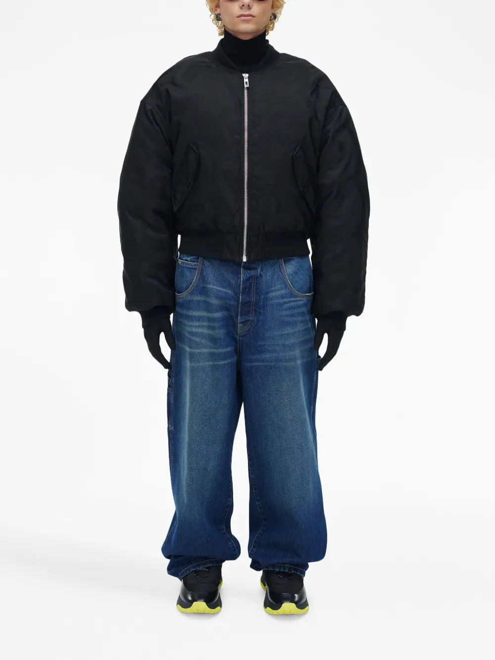 Cropped Bomber Jacket
