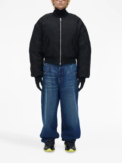 Cropped Bomber Jacket