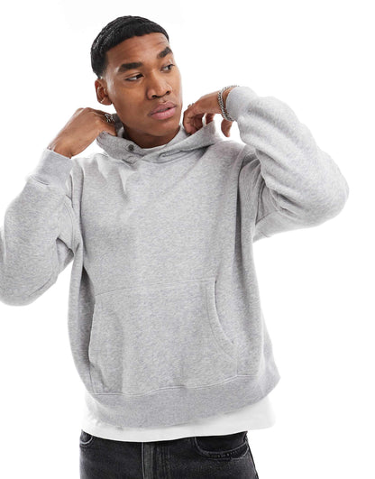 Contrast Stitch Cropped Hoodie