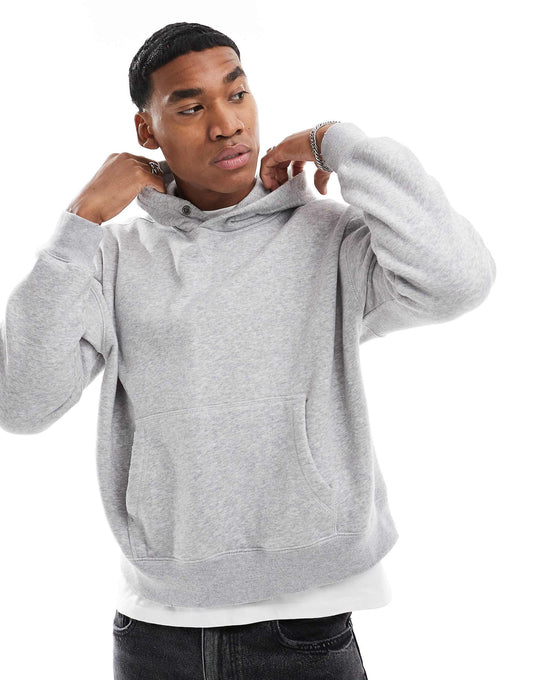 Contrast Stitch Cropped Hoodie