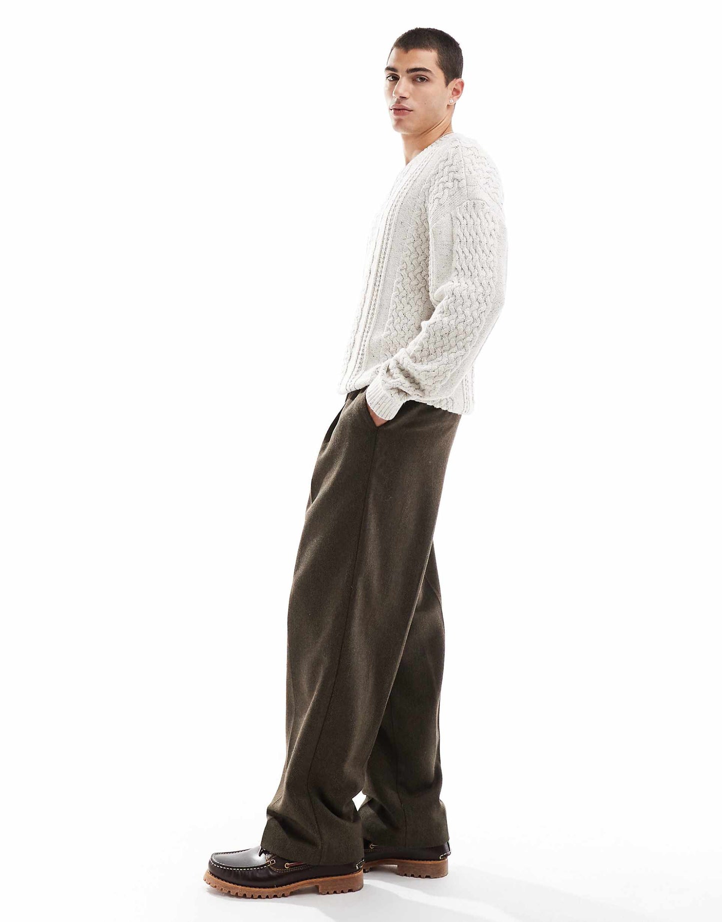 Cable Knitted Boxy Jumper