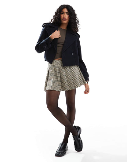 Cropped Formal Trench Coat