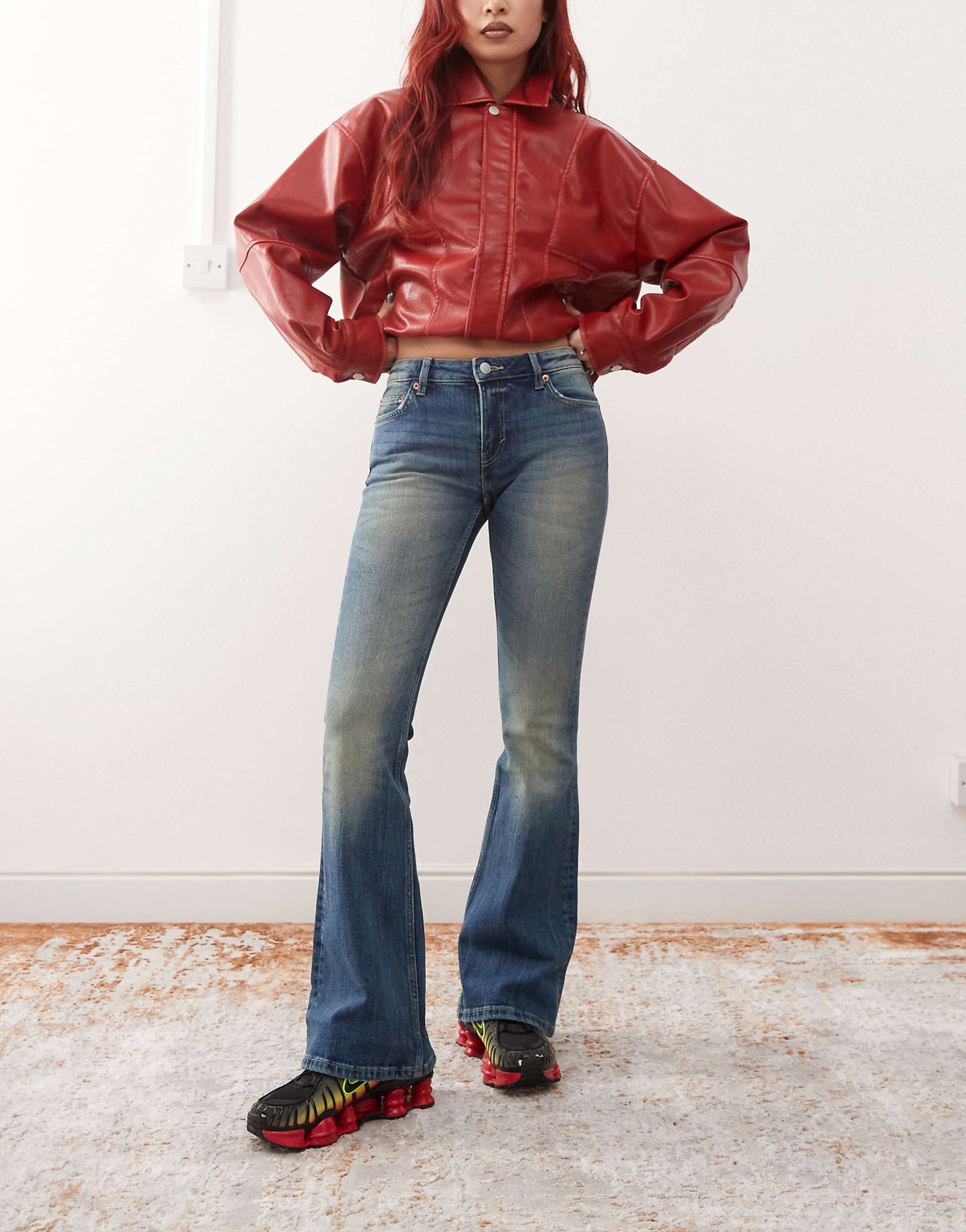 Flame Low Waist Flared Jeans