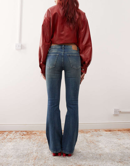 Flame Low Waist Flared Jeans