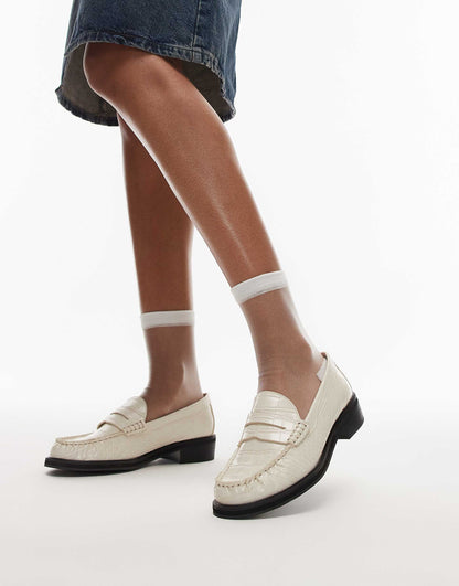 Carter Loafers With Ruched Detail