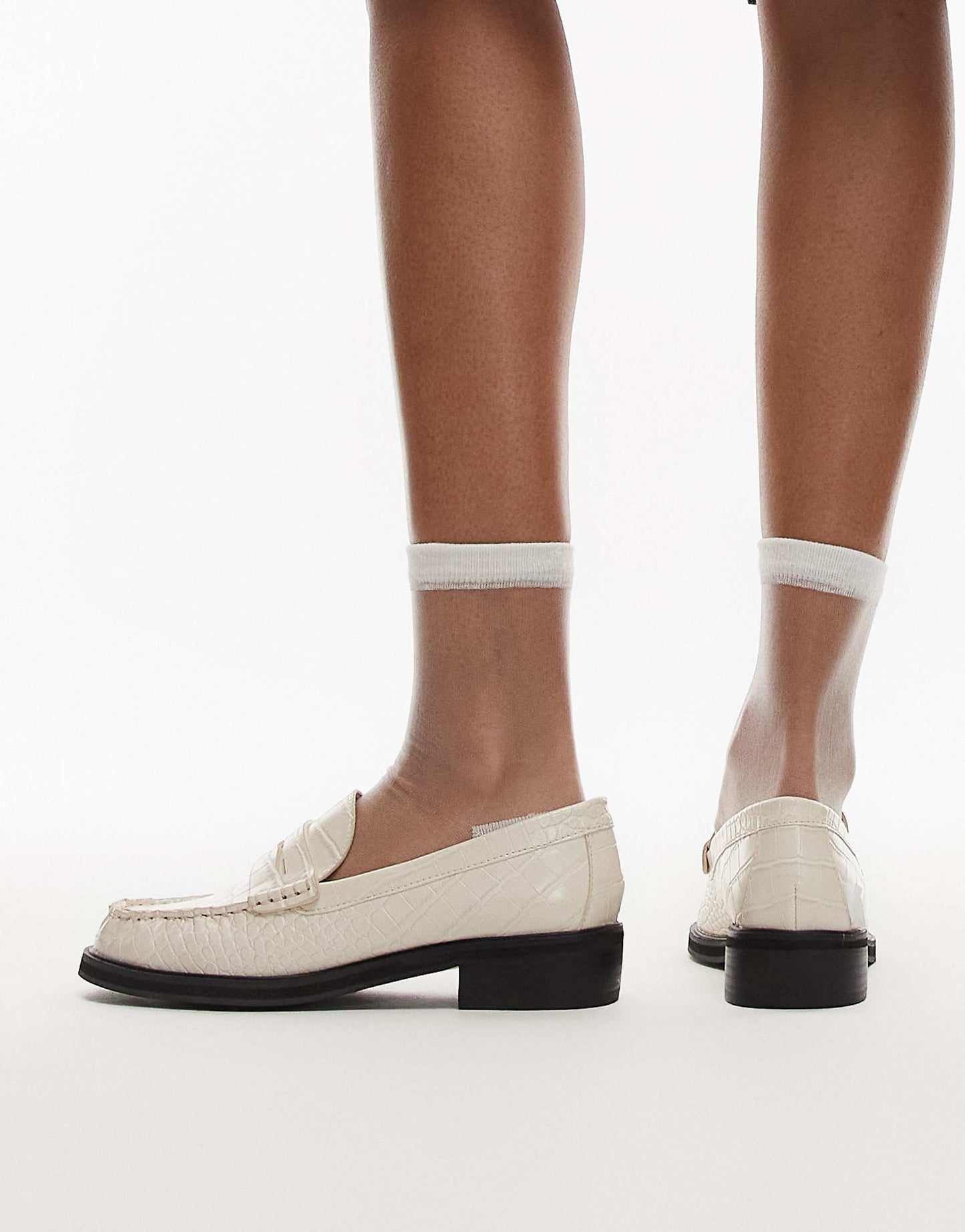 Carter Loafers With Ruched Detail