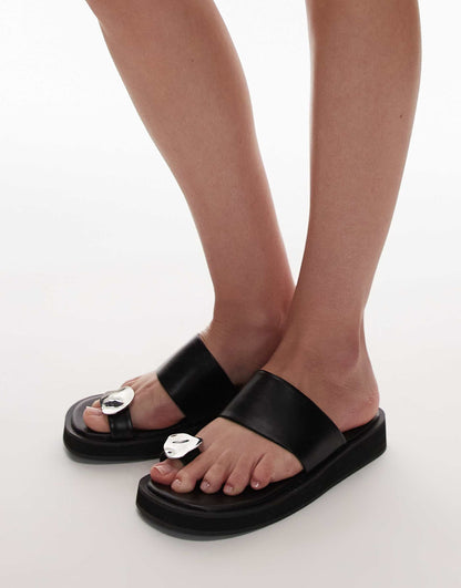 Jules Molten Toe Piece Sandals