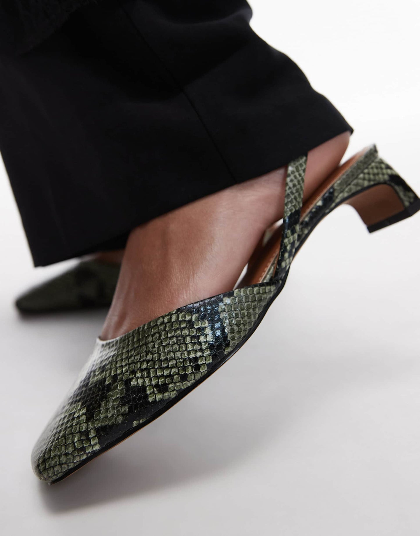 Diana Square Toe Mid Heeled Shoes