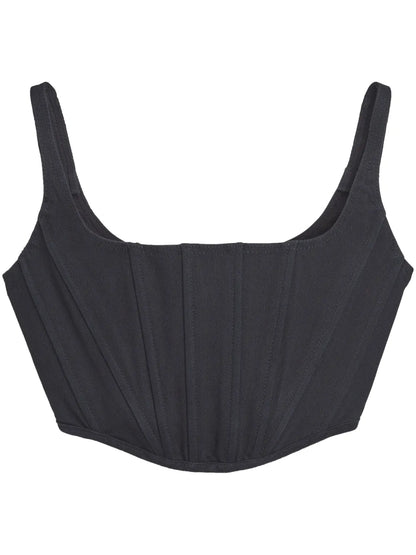 Denim Bustier Top