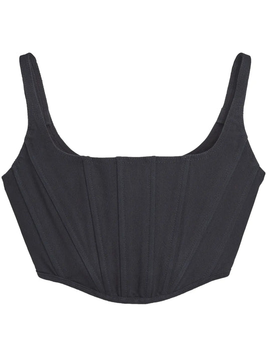 Denim Bustier Top