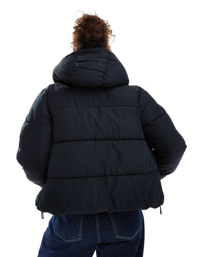 Everyday Padded Cropped Jacket With Hood