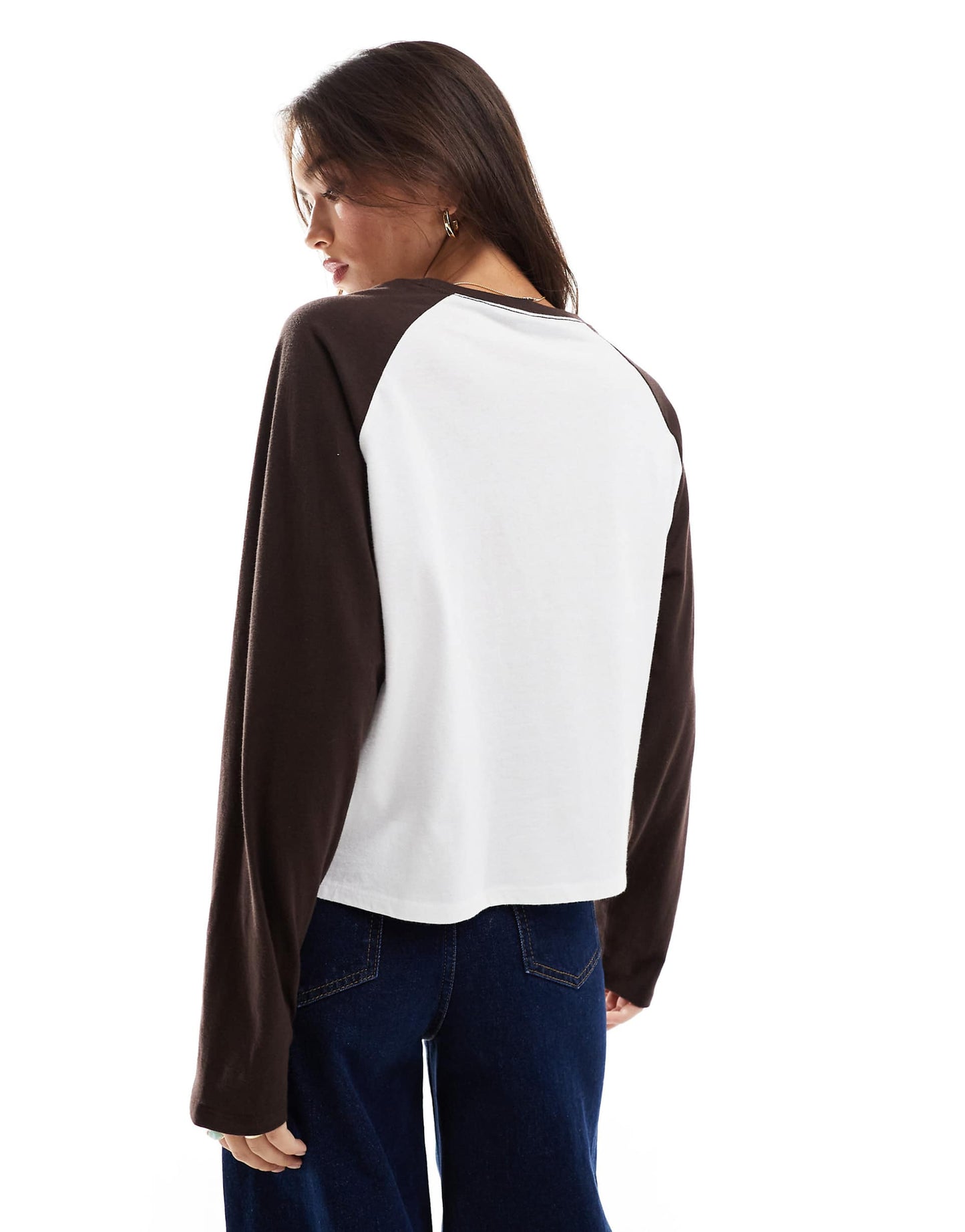 Contrast Relaxed Raglan Top