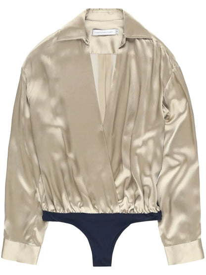 Long-Sleeve Silk Shirt