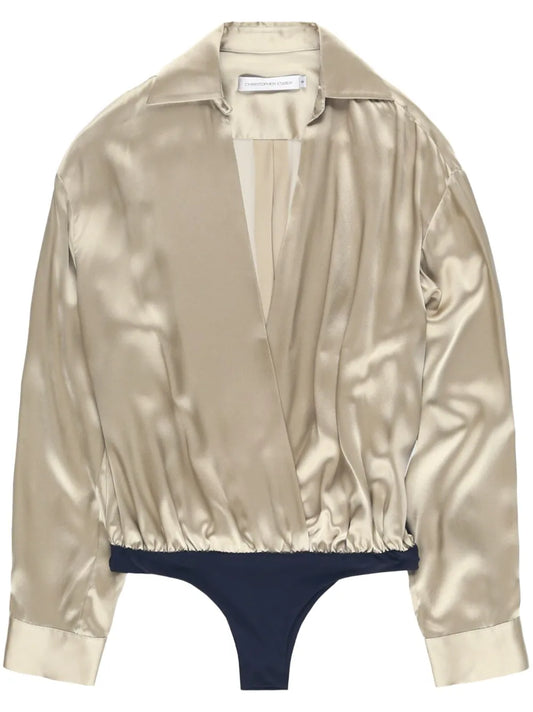 Long-Sleeve Silk Shirt