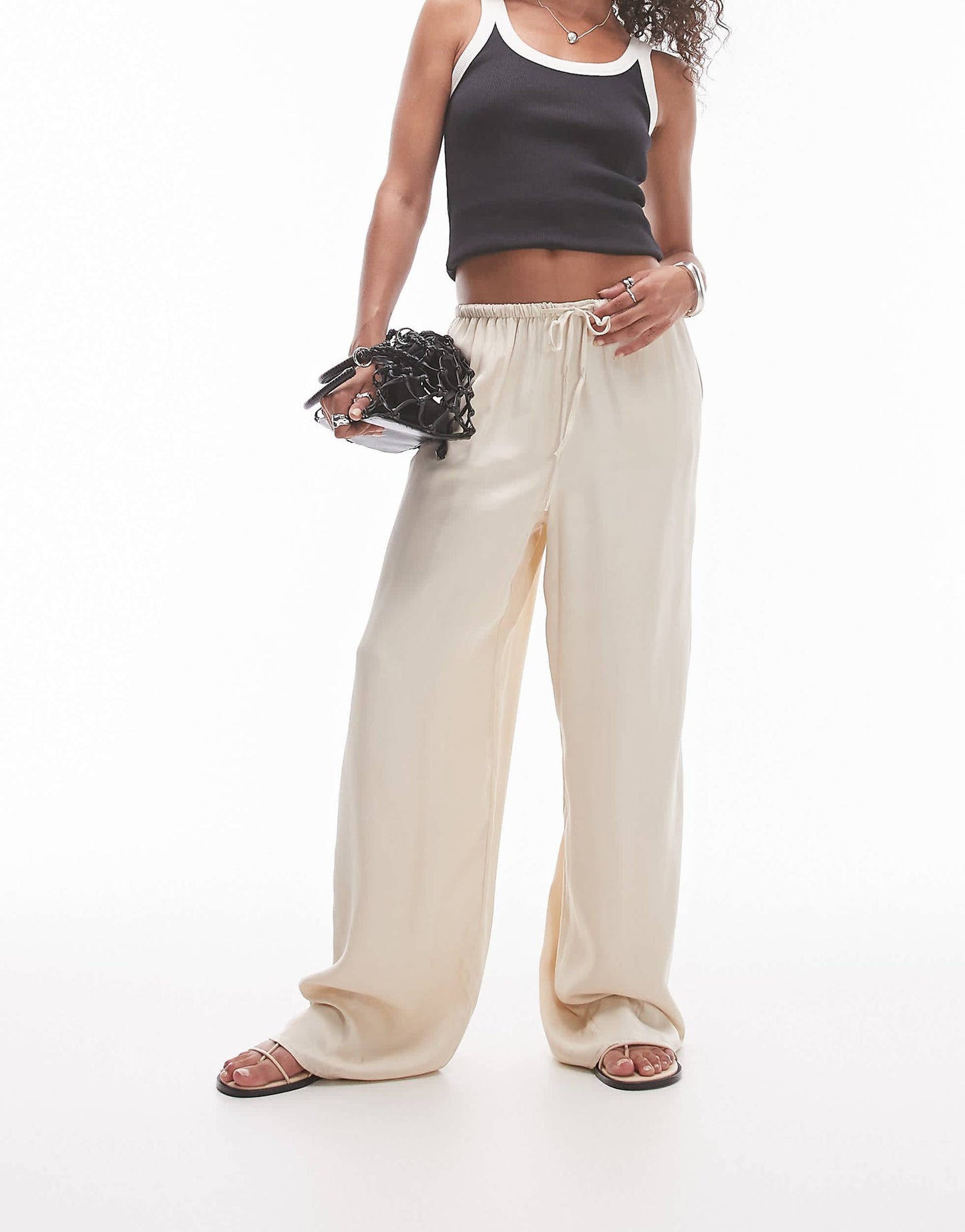 Satin Drawcord Trouser