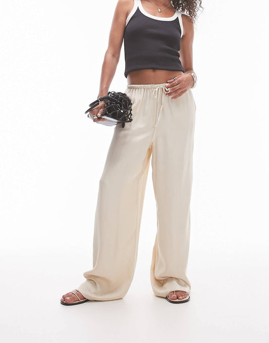 Satin Drawcord Trouser