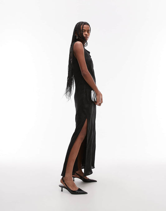 Drape Side Maxi Dress